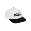 Sporty & Rich Wellness Club Corduroy Hat 'Black/White'