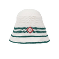 Casablanca Crochet Tennis Hat 'White'
