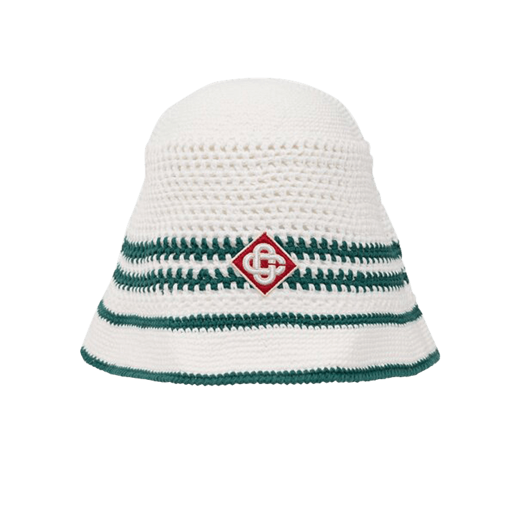 Casablanca Crochet Tennis Hat 'White'