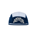 Brain Dead Maritime Seersucker 5 Panel Camp Hat 'Navy/Multicolor'