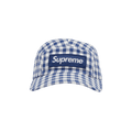 Supreme Gingham Camp Cap 'Navy'