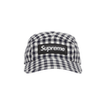 Supreme Gingham Camp Cap 'Black'