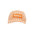 Supreme Gingham Camp Cap 'Orange'