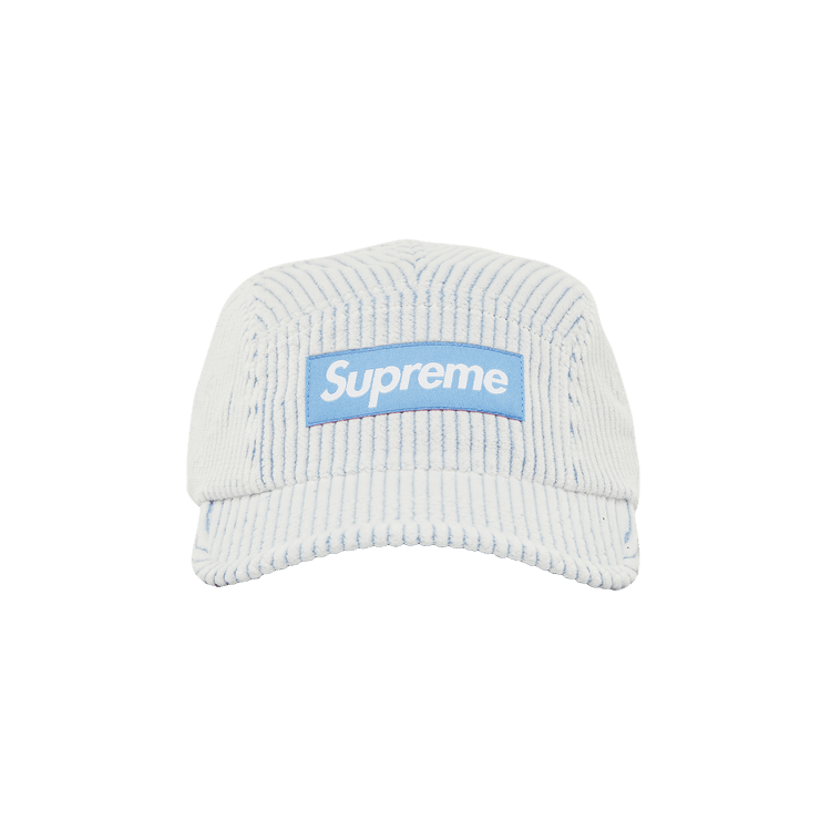 Supreme 2-Tone Corduroy Camp Cap 'White'