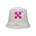 Off-White Arrow Bucket Hat 'White/Fuchsia'