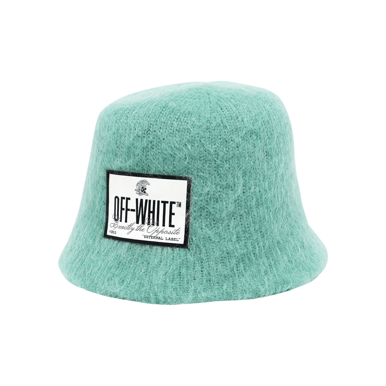 Off-White Label Mohair Bucket Hat 'Light Blue'