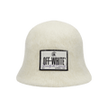 Off-White Label Mohair Bucket Hat 'White'