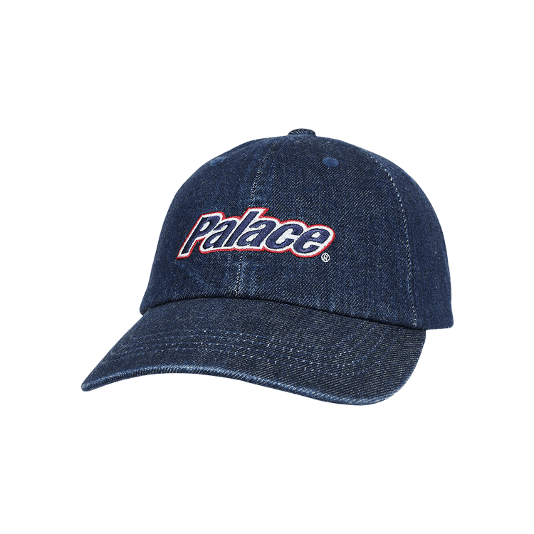 Palace Lowercase Washed Denim 6 Panel 'Indigo'