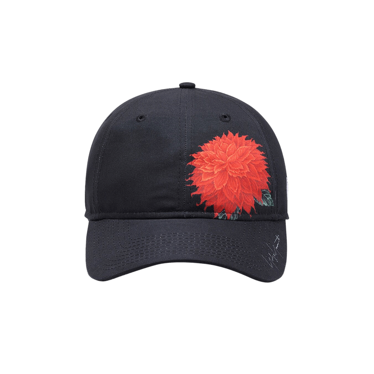 Yohji Yamamoto x New Era Red Dhalia Motif Cap 'Black'