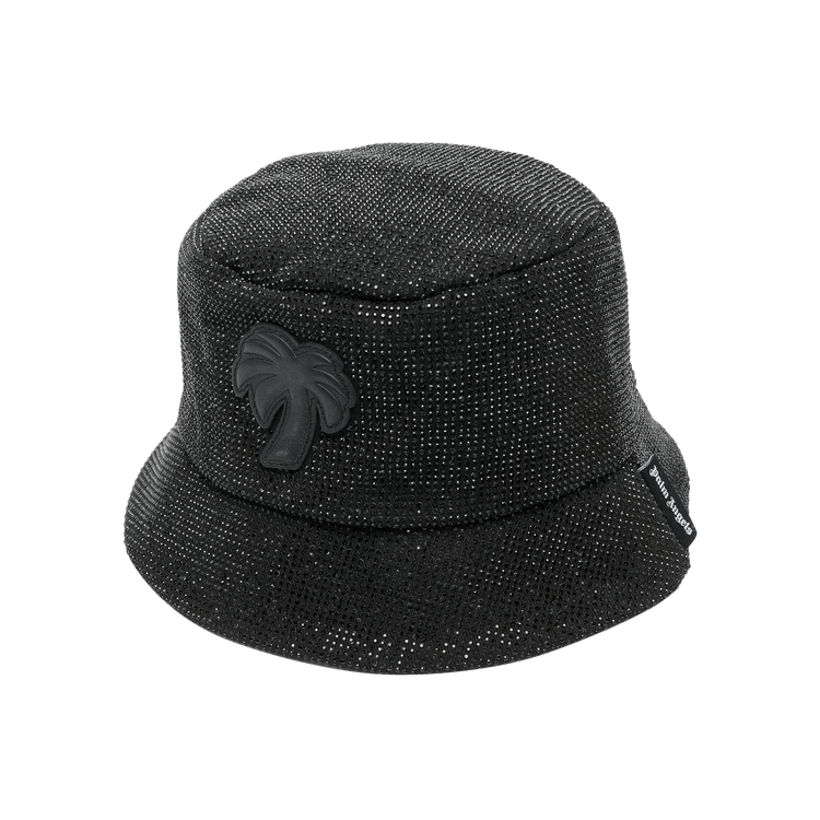 Palm Angels Palm Patch Rhinestone Bucket Hat 'Black'