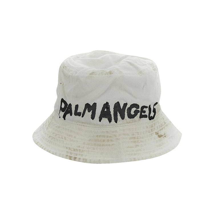 Palm Angels Logo Bucket Hat 'Beige/Black'
