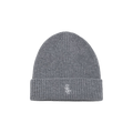 Sporty & Rich Logo Embroidered Ribbed Knit Beanie 'Grey'