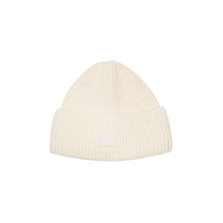 Acne Studios Small Face Logo Beanie 'Oatmeal Melange'
