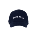 Miu Miu Drill Baseball Cap 'Blue/White'