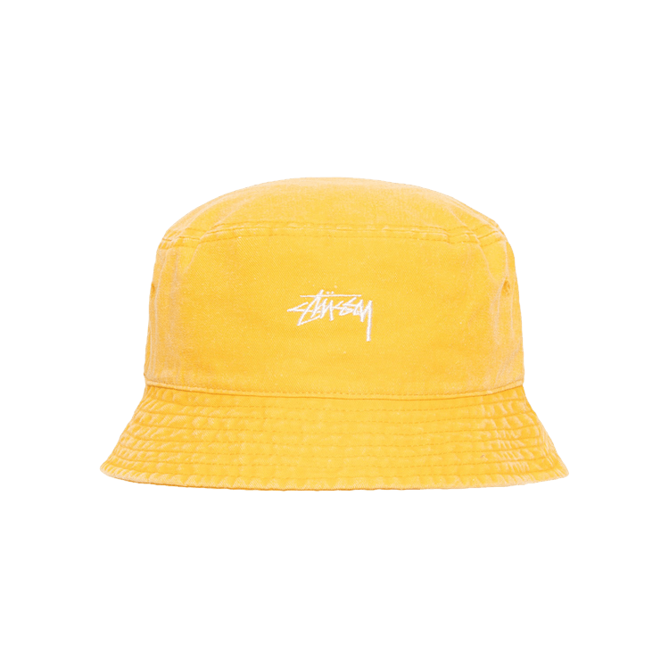 Stussy Washed Stock Bucket Hat 'Gold'