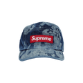 Supreme Flames Jacquard Denim Camp Cap 'Washed Indigo'