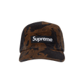 Supreme Flames Jacquard Denim Camp Cap 'Washed Black'
