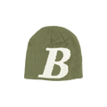 Bricks & Wood B Logo Skully Beanie 'Green'