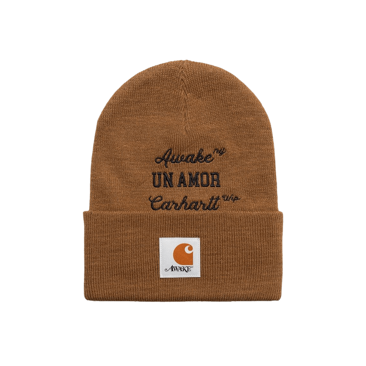 Awake NY x Carhartt WIP Un Amor Beanie 'Hamilton Brown'