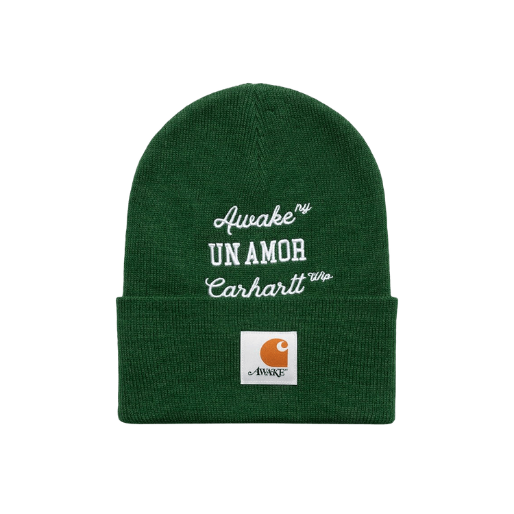 Awake NY x Carhartt WIP Un Amor Beanie 'Dark Green'
