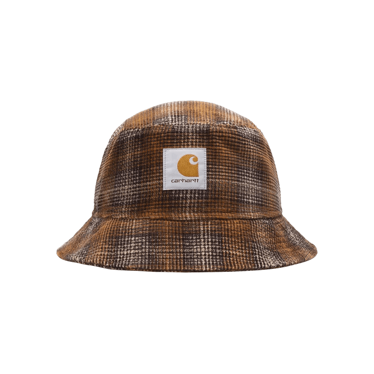 Carhartt WIP Cord Bucket Hat 'Wiley Check/Hamilton Brown'