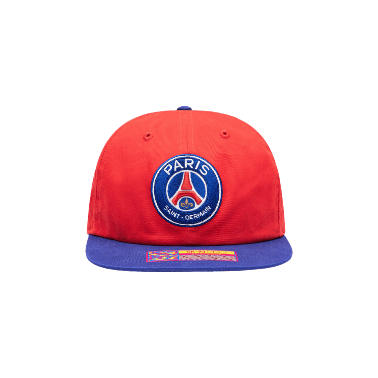 Paris Saint-Germain x Fan Ink Snapback Front Patch 1970 Back Embroidered Hat 'Red/Blue'