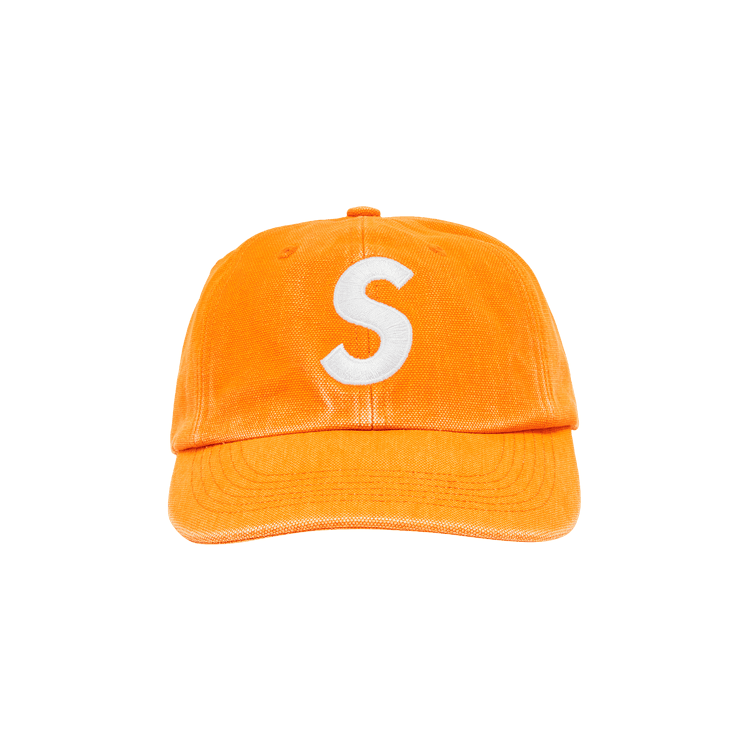 Supreme Pigment Canvas S Logo 6-Panel 'Orange'