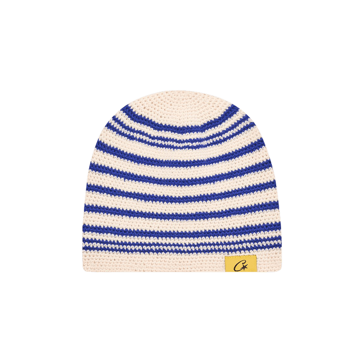 Corteiz Crochet Beanie 'Striped Blue'