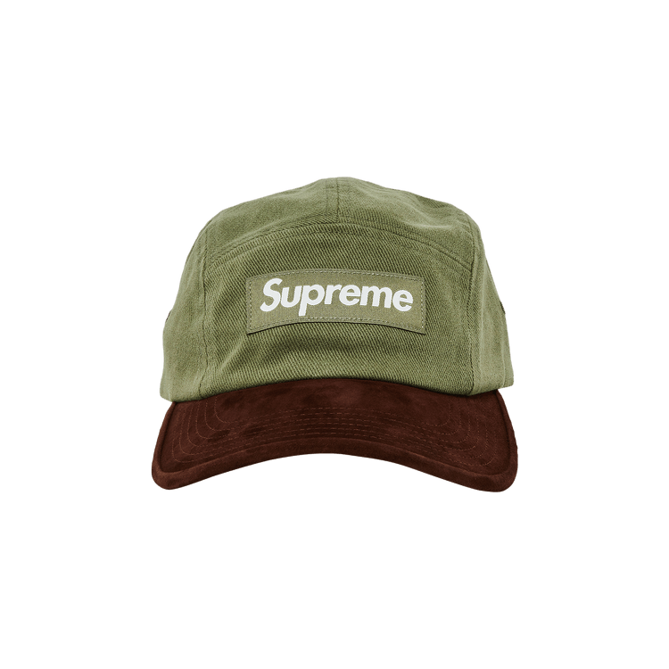 Supreme Suede Visor Camp Cap 'Light Olive'
