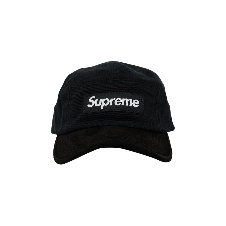 Supreme Suede Visor Camp Cap 'Black'