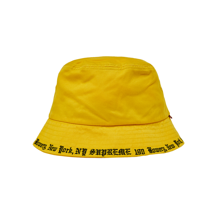 Supreme Embroidered Brim Crusher 'Yellow'