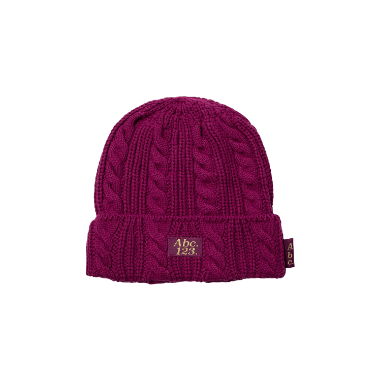 Advisory Board Crystals Cableknit Beanie 'Purple'