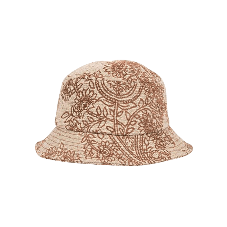 Bricks & Wood Floral Damask Bucket Hat 'Red'