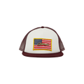 Supreme Name Plate Mesh Back 5-Panel 'Maroon'