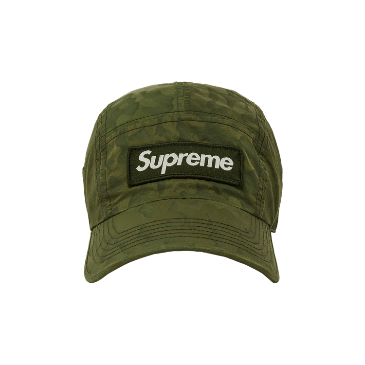 Supreme Overdyed Camo Nylon Camp Cap 'Green'