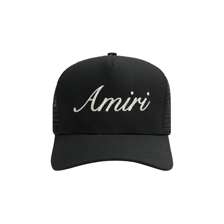 Amiri Script Trucker Hat 'Black'