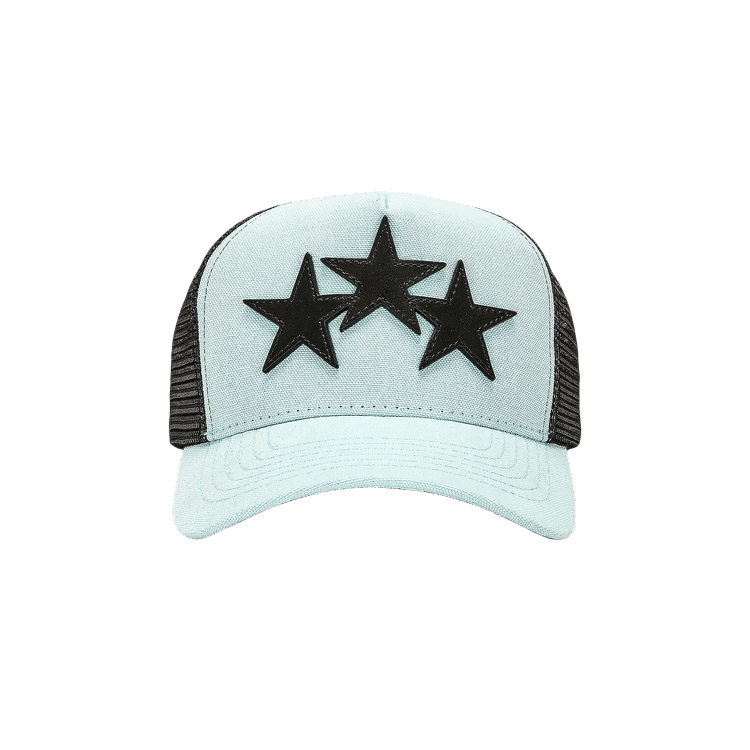Amiri 3 Star Trucker Hat 'Aqua'