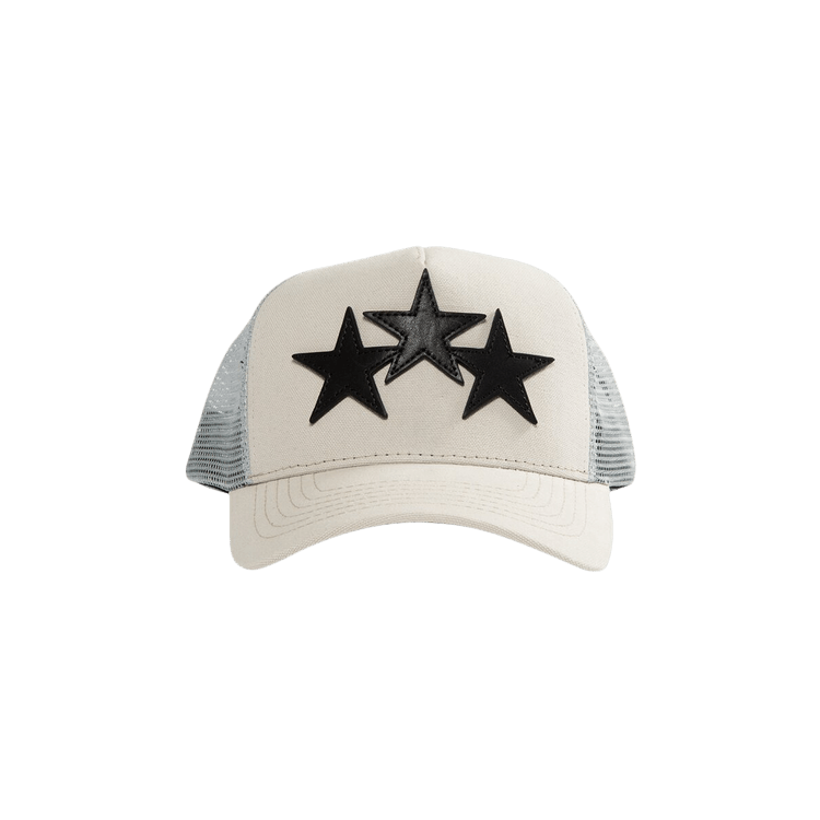 Amiri 3 Star Trucker Hat 'Alabaster'