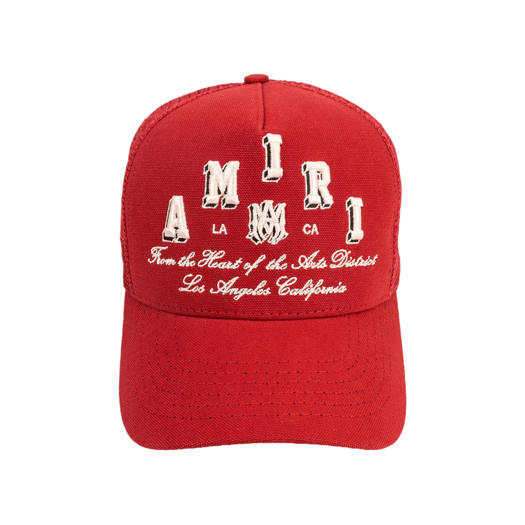 Amiri Varsity Trucker Hat 'Red'
