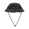 Supreme Stencil Webbing Boonie 'Black'