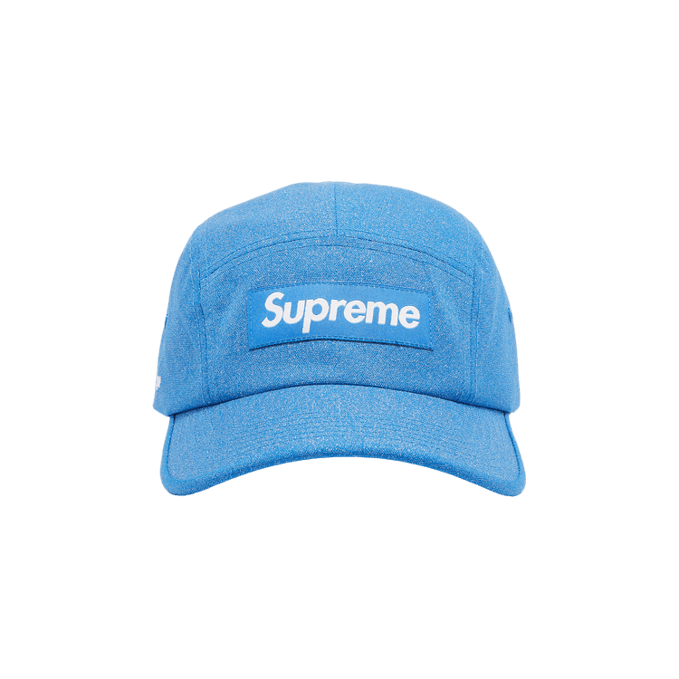 Supreme Glitter Cordura Camp Cap 'Light Royal'