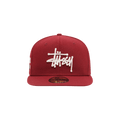 Stussy Authentic New Era Cap 'Cardinal'