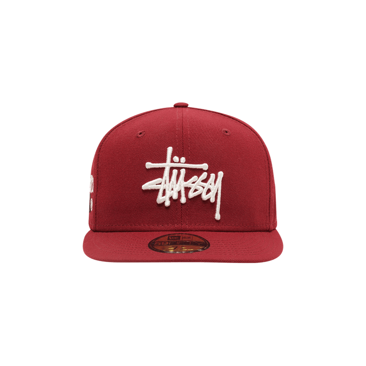 Stussy Authentic New Era Cap 'Cardinal'