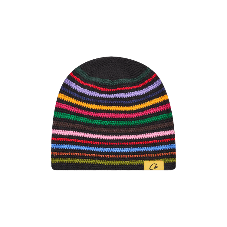 Corteiz Crochet Beanie 'Black/Multicolor'