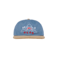Brain Dead Shark Attack 6 Panel Hat 'Navy/Khaki'