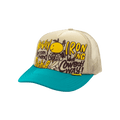 Kapital Coneycowbowy Trucker Cap 'Beige/Turquoise'