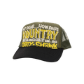 Kapital Kountry Dirty Shrink Trucker Cap 'Dark Green/Black'