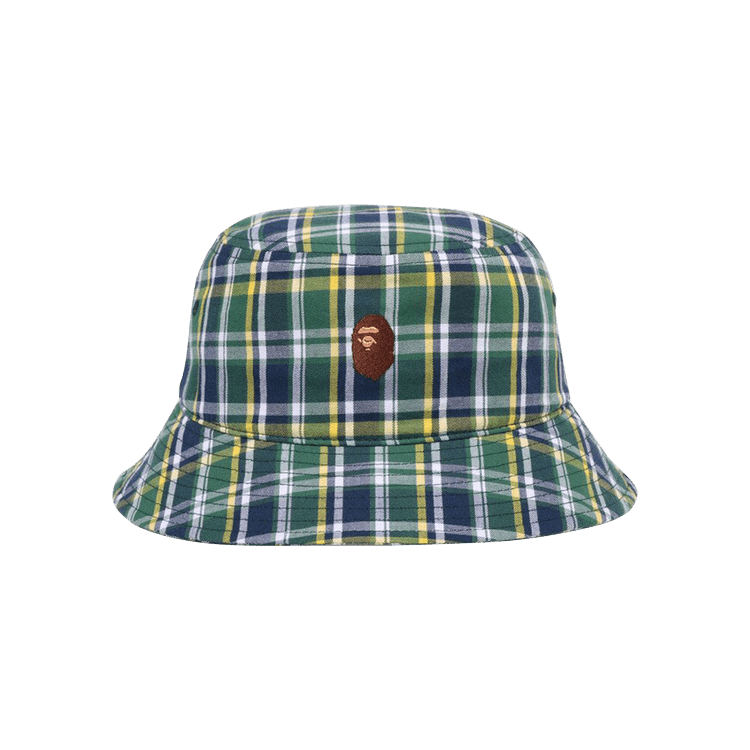 BAPE Mini Check Bucket Hat 'Green'