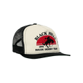 Rhude Hills Canvas Trucker Hat 'Black/Vintage White'