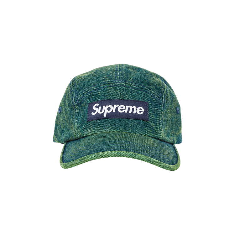 Supreme Denim Camp Cap 'Overdyed Green'